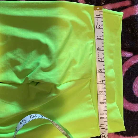 Kids Tights NEON Green Yellow - Picture 5 of 5
